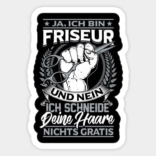 Friseur Friseur Friseur Friseur Friseur Barbershop Sticker